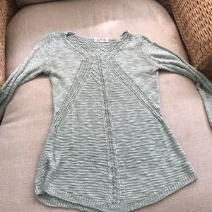 Pink Rose brand sage colored sweater size M